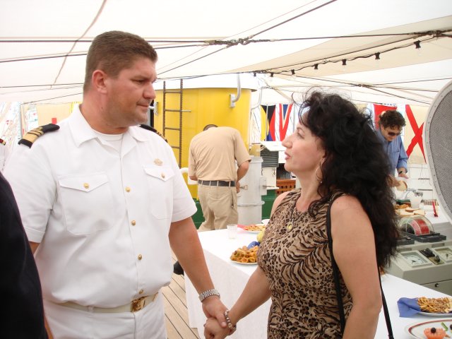 The Commander of the ship  NS MIRCEA